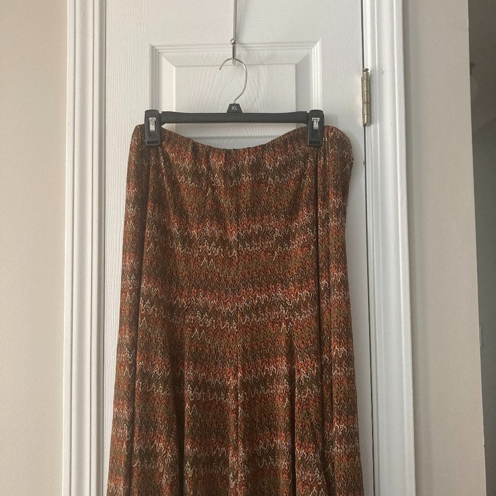 Skirt - Multi-Colored with Elastic Waist